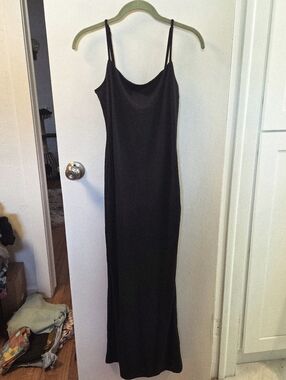 Long Black Cami Dress